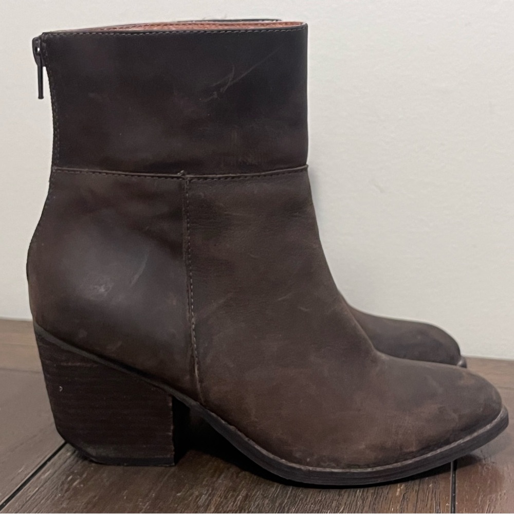 Jeffrey Campbell Rosmore Brown Leather Boots Booties Handmade Ibiza Women size 7